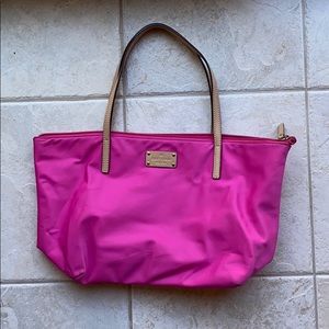 Pink Kate Spade tote bag